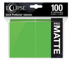 Eclipse Matte Standard Sleeves 100 pack Lime Green