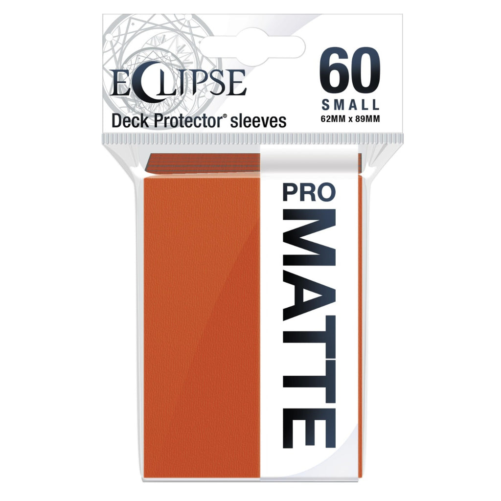LC Eclipse Matte Small Sleeves 60 pack Pumpkin Orange