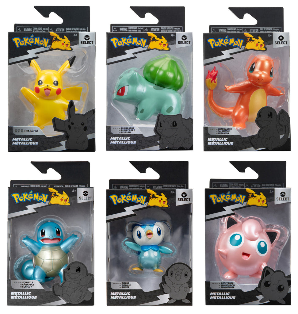 Pokemon Select Battle Figure Metallic Assortment 3 (6 in the Assortment)