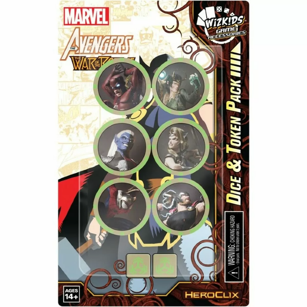 LC Marvel HeroClix Avengers War of the Realms Dice and Token Pack