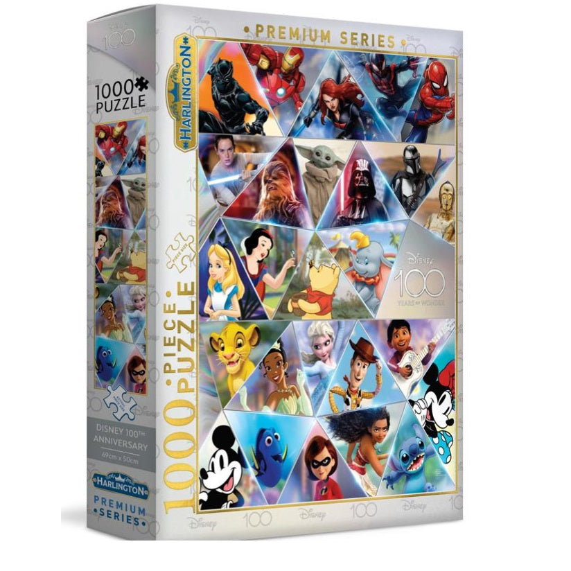 PREORDER Harlington Puzzles - Disney 100 1000pc