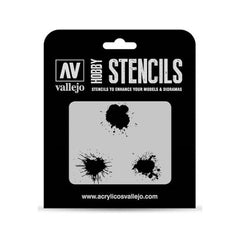 LC Vallejo Stencils - Texture Effects - Paint Stains