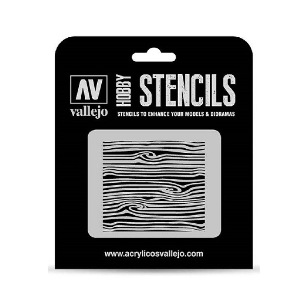 Vallejo Stencils - Texture Effects - Wood Texture Num. 2