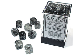 CHX 27978 Borealis 12mm d6 Light Smoke/silver Luminary Block (36)