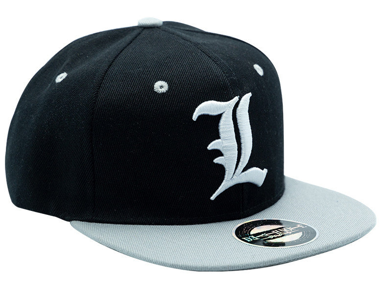 Death Note Snapback Cap Black & Grey L