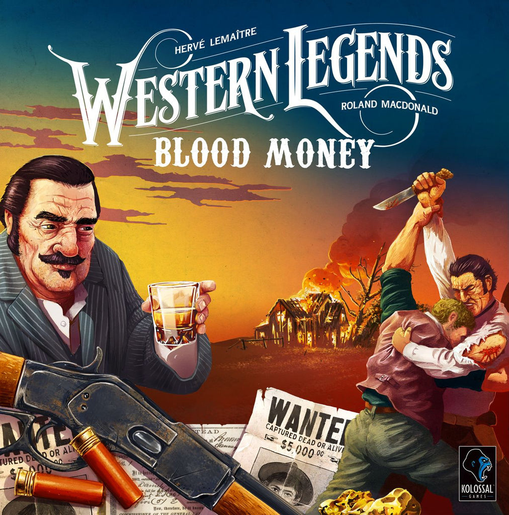 Western Legends Blood Money Board Game