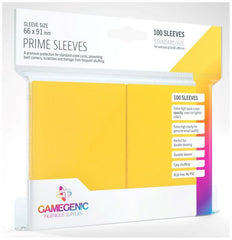 Gamegenic Prime Card Sleeves Yellow (66mm x 91mm) (100 Sleeves Per Pack)
