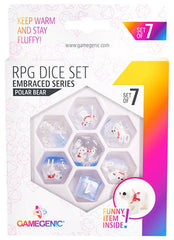 Gamegenic Embraced Series - Polar Bear - RPG Dice Set (7pcs)