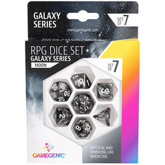 Gamegenic Galaxy Series - Moon - RPG Dice Set (7pcs)