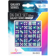 Gamegenic Galaxy Series - Neptune - D6 Dice Set 12 mm (36 pcs)