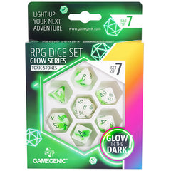 Gamegenic Glow Series - Venom Stones - RPG Dice Set (7 pcs)