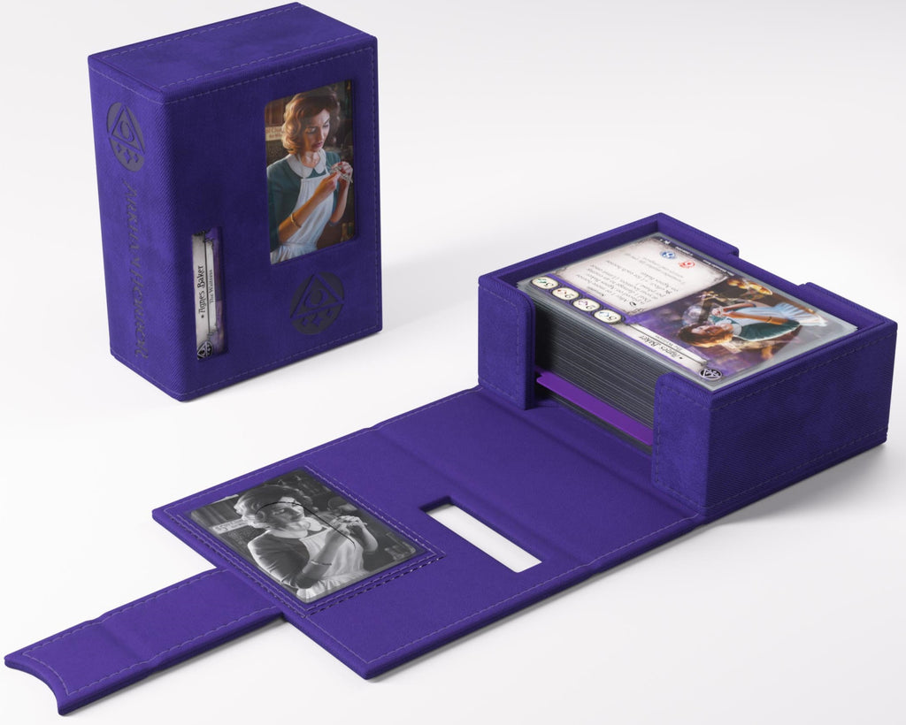 arkham horror mystic cards Gamegenic Arkham Horror Investigator Deck Tome Mystic (Purple) – Gamerholic