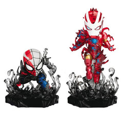 Beast Kingdom Mini Egg Attack Maximum Venom Special Color Version Iron Man and Spiderman 2 Pack