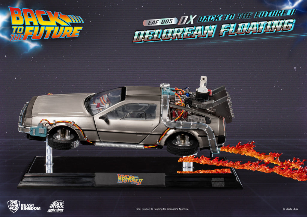 Beast Kingdom Egg Attack Floating Back to the Future II Delorean Floating DX Version