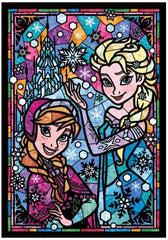 Tenyo Puzzle Disney Frozen Anna & Elsa Stained Glass Puzzle 266 pieces