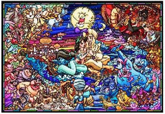 Tenyo Disney Aladdin Story Stained Glass Puzzle 1000 pieces
