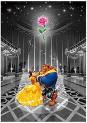 PREORDER Tenyo Disney Beauty & the Beast Magic of Love Frost Art Puzzle 500 pieces
