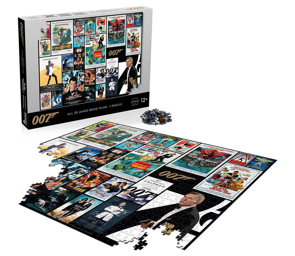 James Bond 007 All Movies Poster Puzzle 1000 pieces