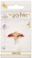 Harry Potter Pin Badge Rose Gold Plated Fawkes