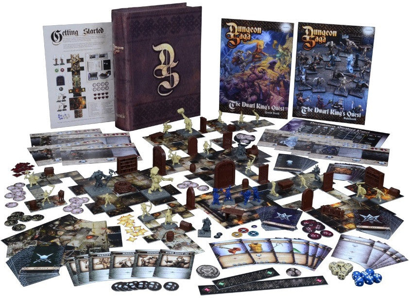 Dungeon Saga The Dwarf Kings Quest Boxed Game Board Game