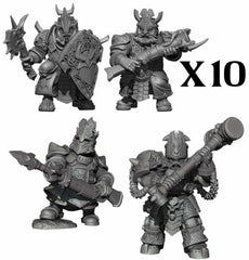 Vanguard Abyssal Dwarf Warband Set