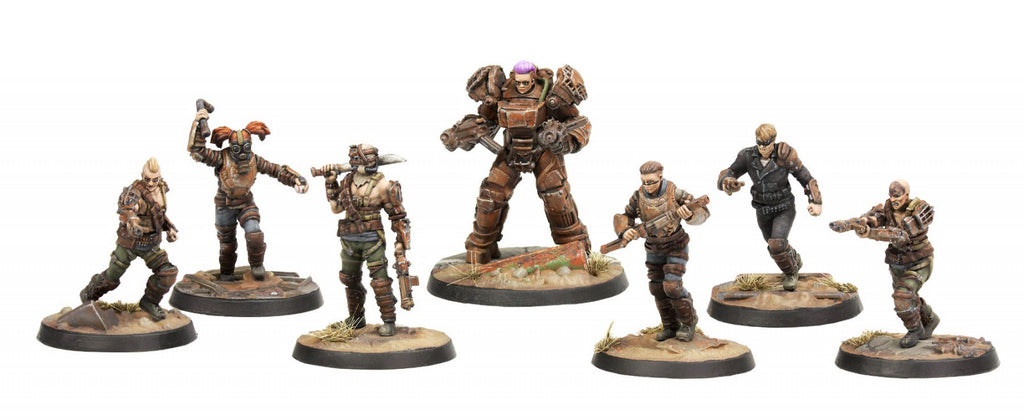 Fallout Wasteland Warfare Raiders Core Set Miniatures