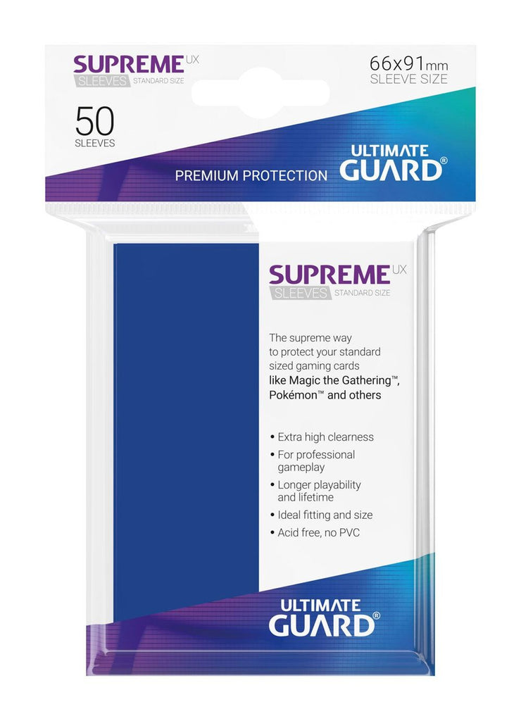 Sleeves Ultimate Guard Supreme UX Standard Size Royal Blue (50)