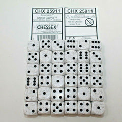 CHX 25911 Speckled 12mm d6 Arctic Camo Block (36)