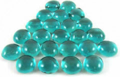 Gaming Stones Crystal Teal Glass Stones (Qty 40) in 5 1/2??Tube