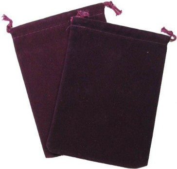 Dice Bag Suedecloth Large Purple
