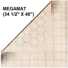 Reversible Megamat  1 Squares & 1 Hexes (34.5 x 48 Inches)