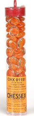 Gaming Stones Orange Catseye Glass Stones (Qty 23-27) in 4??Tube