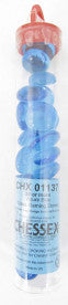 CHX 01137L Gaming Stones Crystal Aqua Blue Glass Stones (Qty 40) in 5 1/2 inches Tube