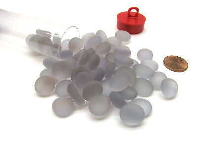 Gaming Stones Crystal Lilac Frosted Glass Stones (Qty 23-27) in 4 inches Tube