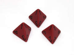 Chessex D4 Dice Opaque Polyhedral Red/black d4