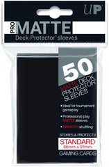 Ultra Pro Black Sleeves - Pro Matte - Standard - 50 Pack