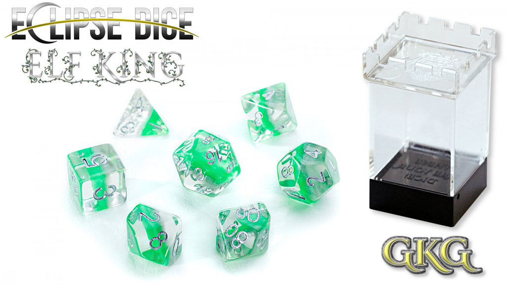 Eclipse Dice - Elf King (Set of 7 Polyhedral Dice)