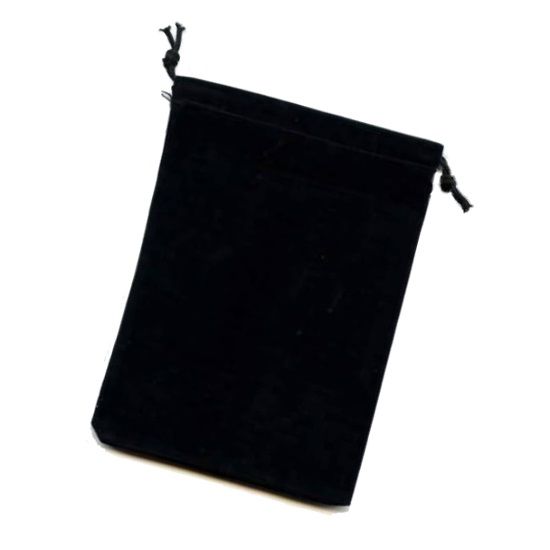 CHX 02398 Suedecloth Bag (L) - Black