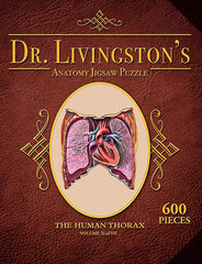 HC Dr. Livingstons Anatomy the Human Thorax Puzzle 600 pieces