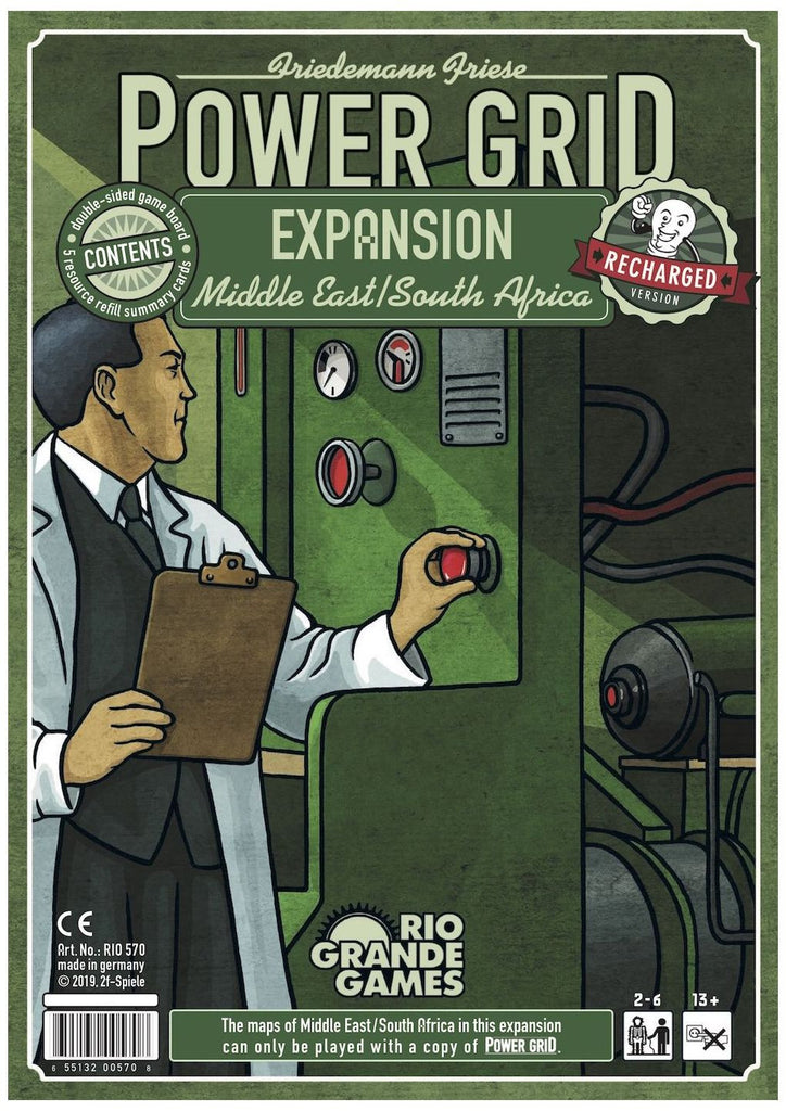 Power Grid Recharged - Middle East/South Africa Expansion Board Game