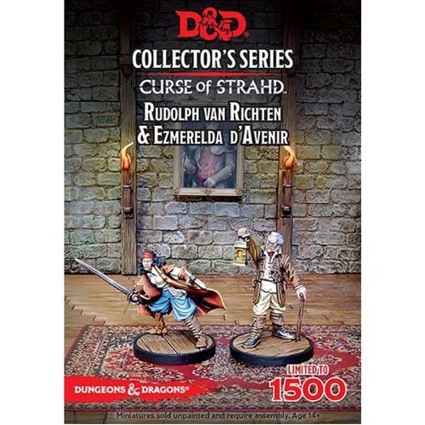 D&D Collectors Series Miniatures Curse of Strahd Ezmerelda DAvenir & Rudolph Van Richten (2 Figs)