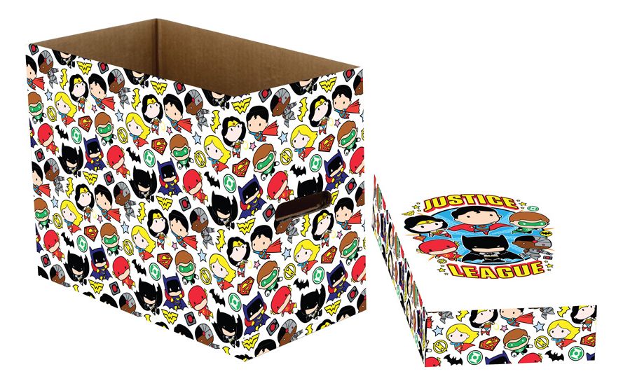 PREORDER DC Comics Short Comic Book Storage Box: Justice League Chibi