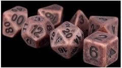 MDG Polyhedral Resin Dice Set - Ancient Copper