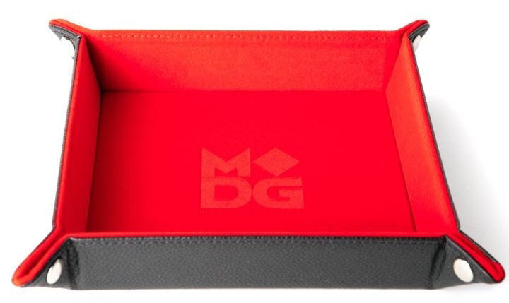 MDG Velvet Folding Dice Tray - Red (10 x 10)