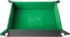 MDG Velvet Folding Dice Tray - Green (10 x 10)