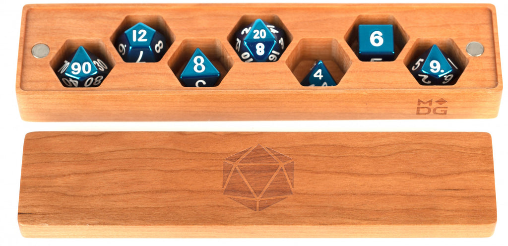 MDG Premium Wood Dice Vault - Cherry