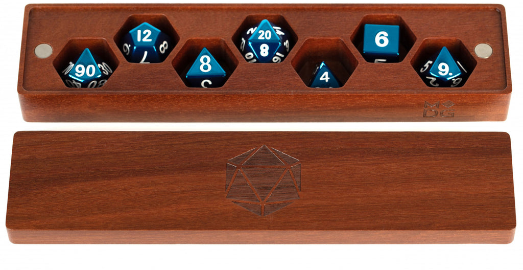 MDG Premium Wood Dice Vault - Purple Heart