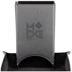 MDG - Fold Up Leather Dice Tower (Black)
