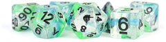 MDG Unicorn Resin Polyhedral Dice Set - Sea Kelp