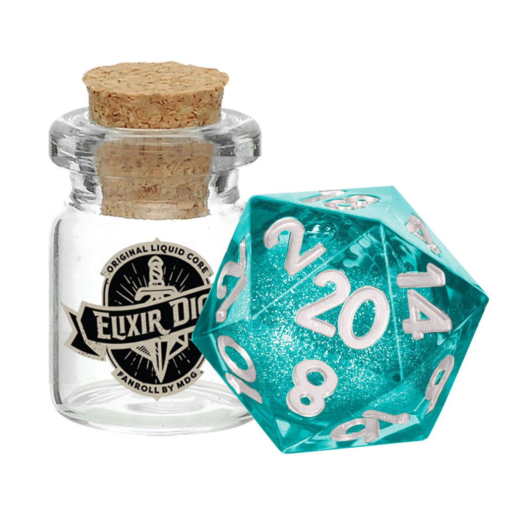 MDG Individual d20 Elixir Liquid Core Dice: Mana Extract